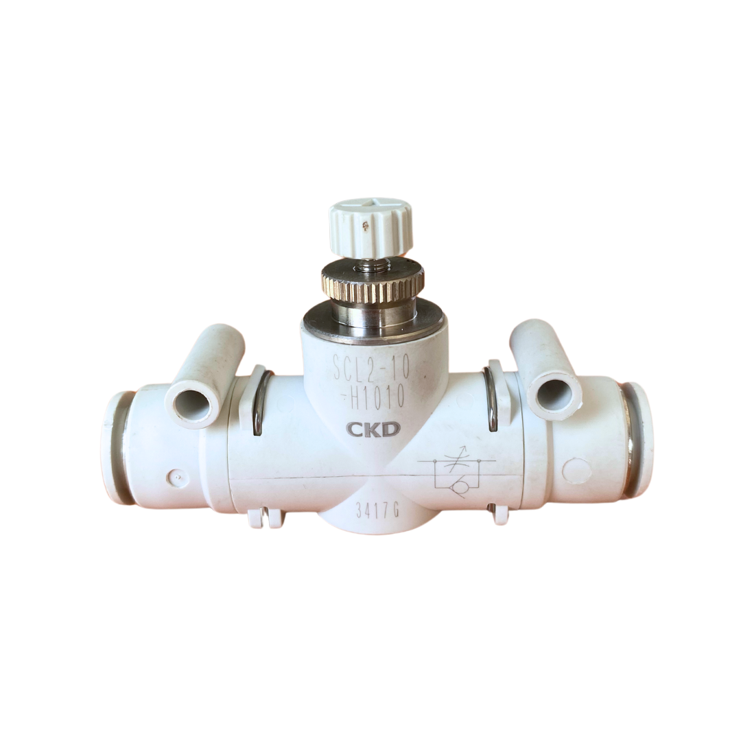 Regulador de caudal recto para manguera milimétrica Marca CKD