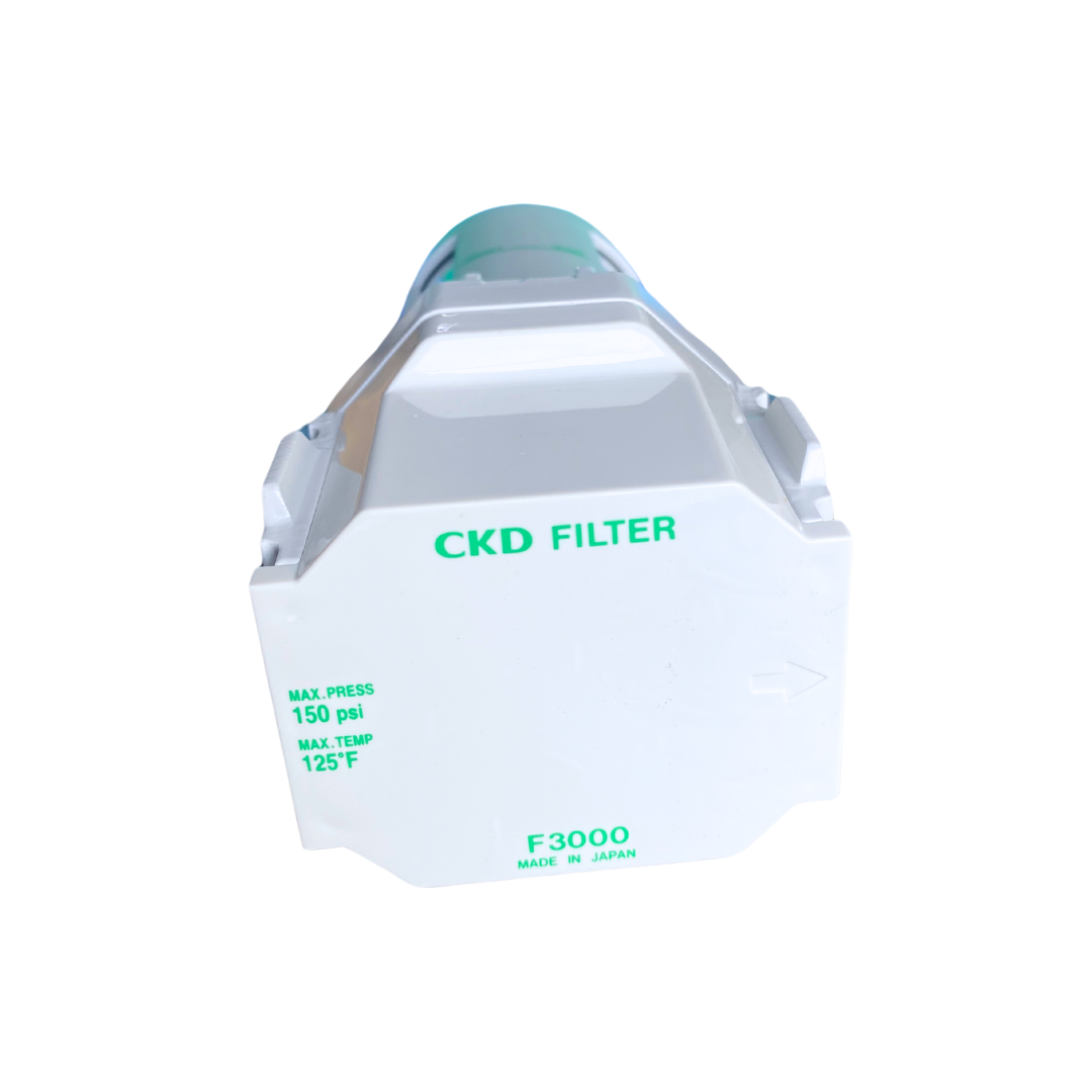 Filtro para aire 5 micrones de 3/8" NPT Marca CKD Modelo F3000