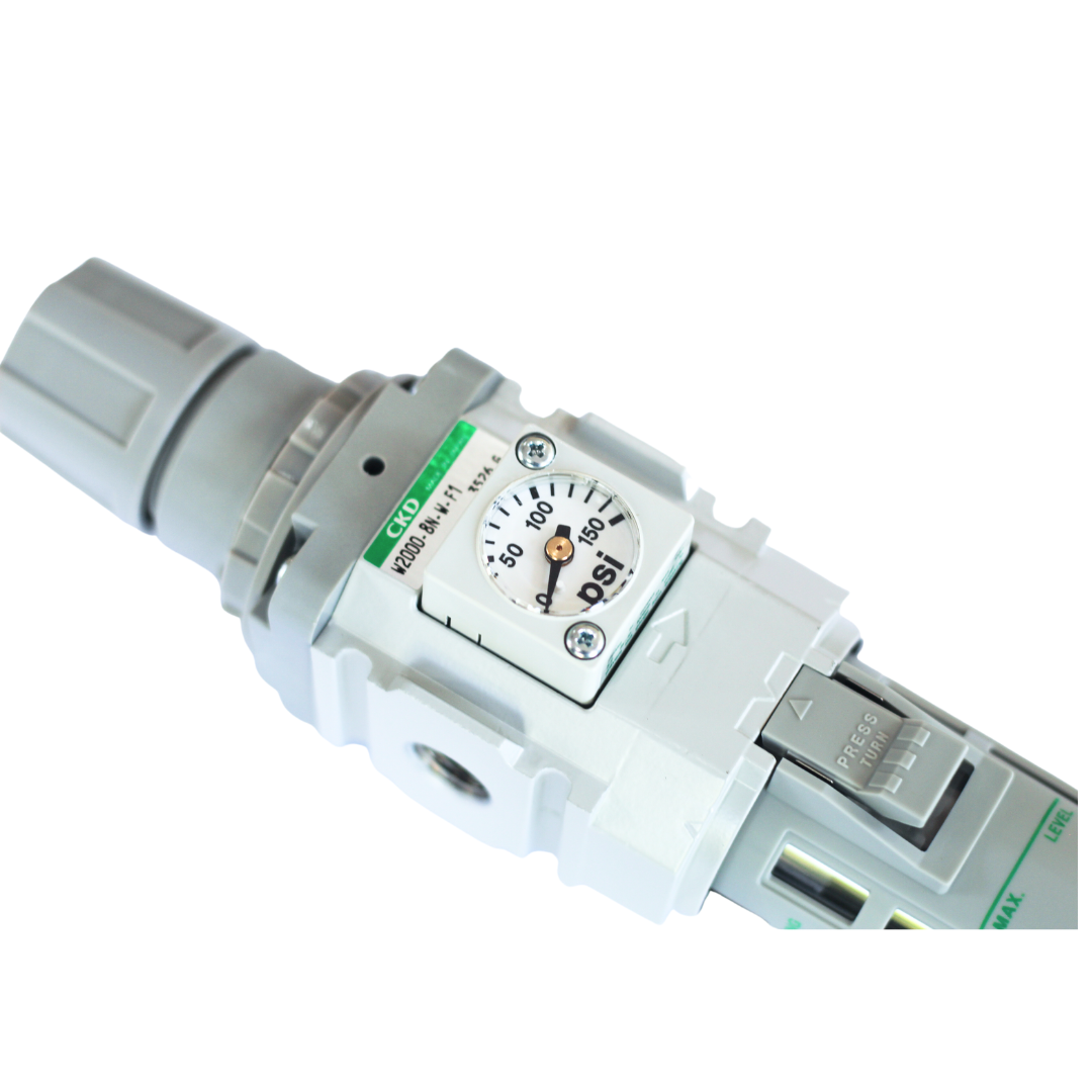 Filtro regulador de 1/4" NPT marca CKD modelo W2000
