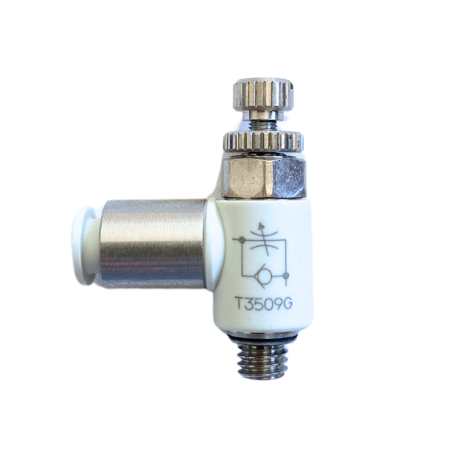 Regulador de caudal en codo para manguera milimétrica Marca CKD