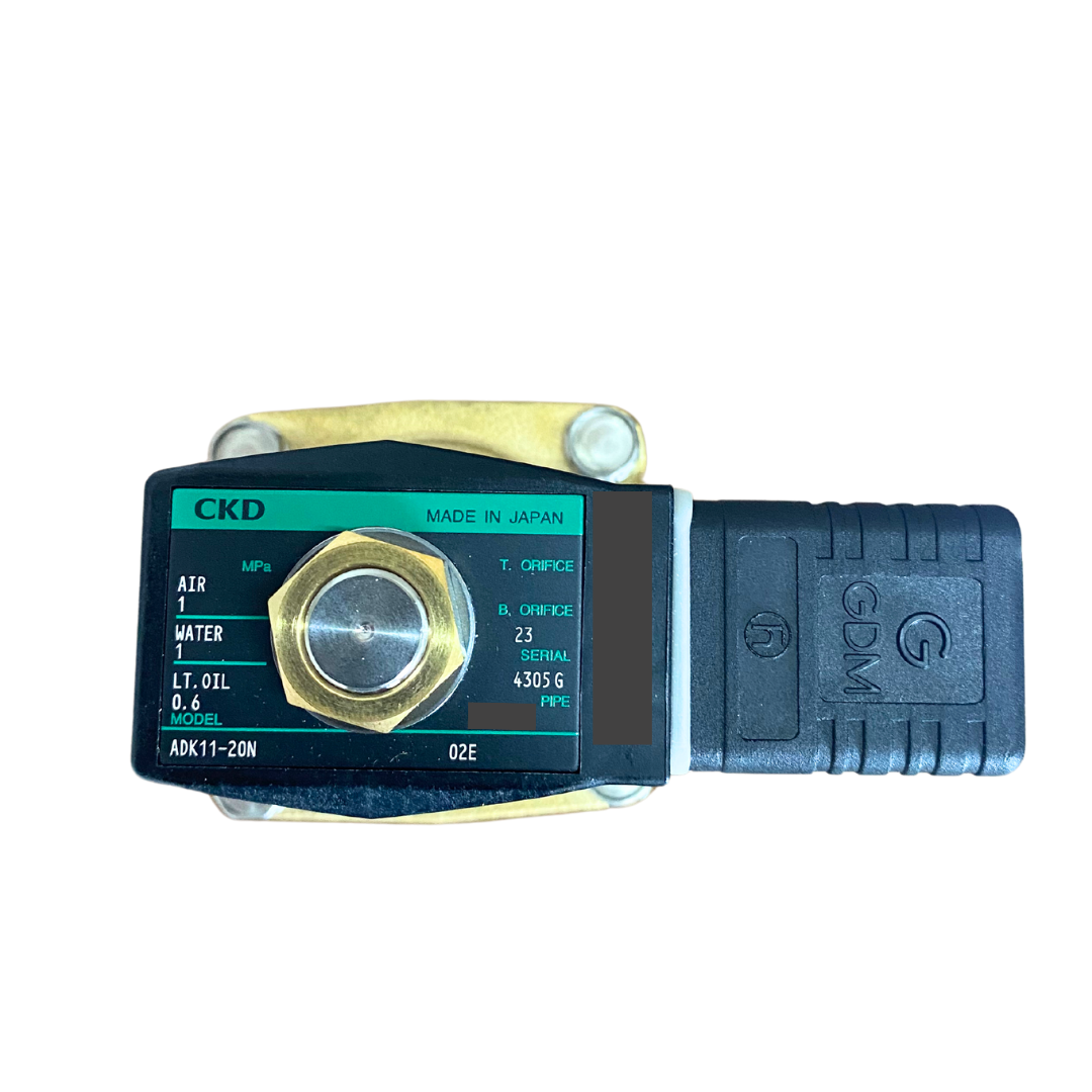 Válvula solenoide 2/2 Normalmente cerrada usos generales Marca CKD Modelo ADK11