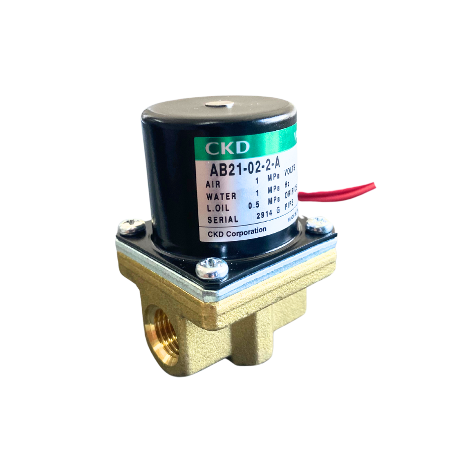 Válvula solenoide 2/2 Normalmente cerrada usos generales Marca CKD Modelo AB21