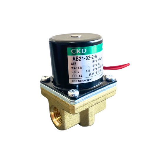 Válvula solenoide 2/2 Normalmente cerrada usos generales Marca CKD Modelo AB21