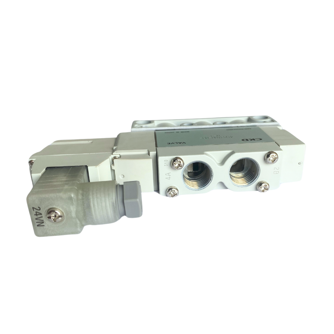 Electro válvula neumática 5/2 Mono estable Marca CKD Modelo 4GA